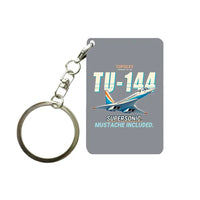 Thumbnail for Tupolev Tu-144 - Cartoon - Key Chain - Gray