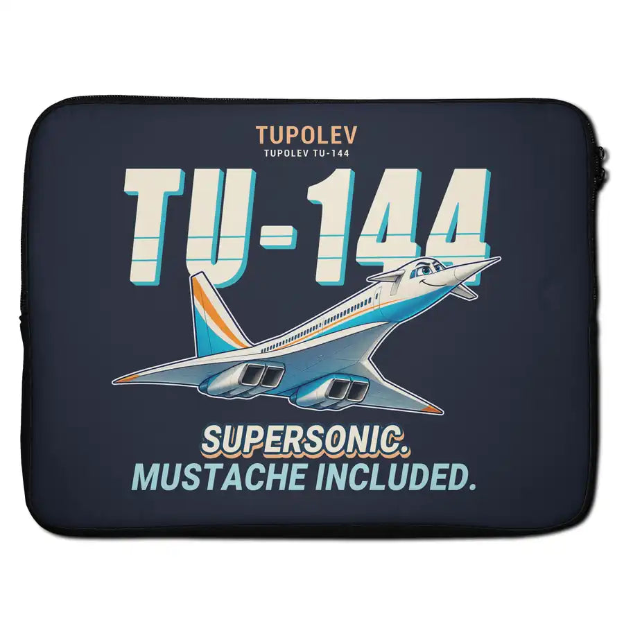 Tupolev Tu-144 - Cartoon - Laptop Sleeve