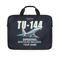 Thumbnail for Tupolev Tu-144 - Cartoon + Name - Laptop Bag