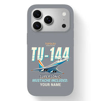 Thumbnail for Tupolev Tu-144 - Cartoon + Name - MagSafe iPhone 17 Pro - Gray
