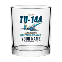 Thumbnail for Tupolev Tu-144 - Cartoon + Name - Special Whiskey Glass