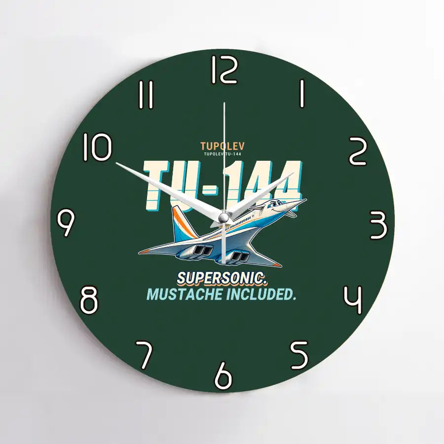 Tupolev Tu-144 - Cartoon - No Frame - Dark Green