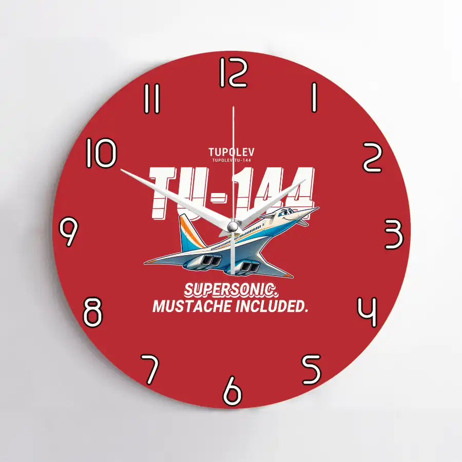 Tupolev Tu-144 - Cartoon - No Frame - Red