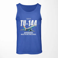 Thumbnail for Tupolev Tu-144 - Cartoon - Tank Top - Blue