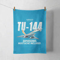 Thumbnail for Tupolev Tu-144 - Cartoon - Towel - Turquoise