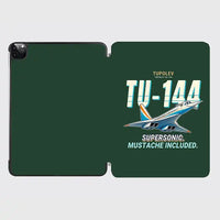 Thumbnail for Tupolev Tu-144 - Cartoon - iPad Case - Dark Green