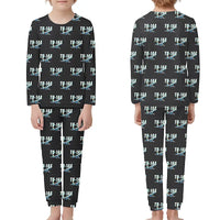 Thumbnail for Tupolev Tu-144 - Children Pajamas - Cartoon Pattern - Black