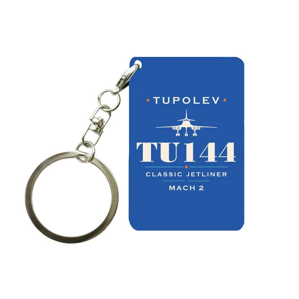 Tupolev Tu-144 - Heritage - Key Chain - Blue