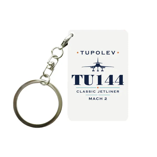 Tupolev Tu-144 - Heritage - Key Chain - White