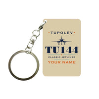 Thumbnail for Tupolev Tu-144 - Heritage + Name - Key Chain - Beige