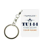Thumbnail for Tupolev Tu-144 - Heritage + Name - Key Chain - White