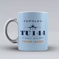 Thumbnail for Tupolev Tu-144 - Heritage + Name - Mug - Light Blue