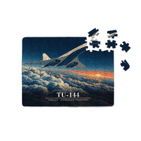 Thumbnail for Tupolev Tu-144 - Horizontal + Text - Canvas Puzzle