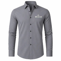 Thumbnail for Tupolev Tu-144 - Long Sleeve Shirt - Heritage - Gray