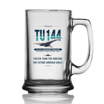 Tupolev Tu-144 - Original - Beer Glass with Holder