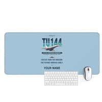 Thumbnail for Tupolev Tu-144 - Original + Name - Desk Mat - Light Blue