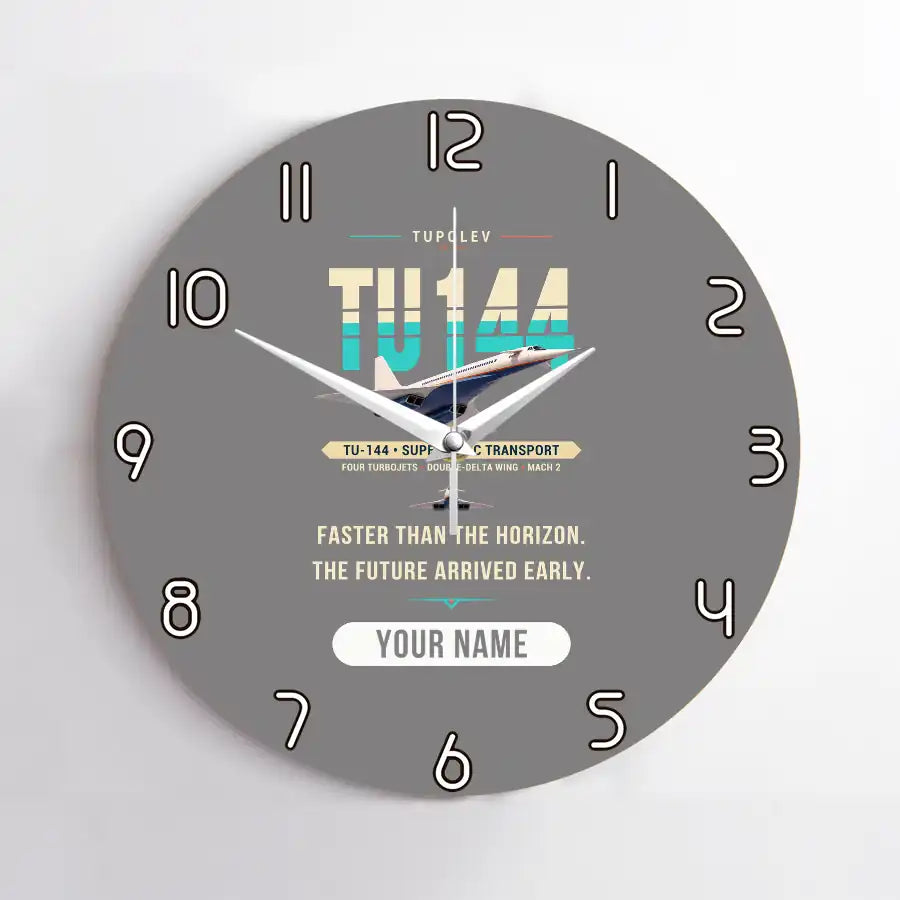 Tupolev Tu-144 - Original + Name - No Frame - Gray