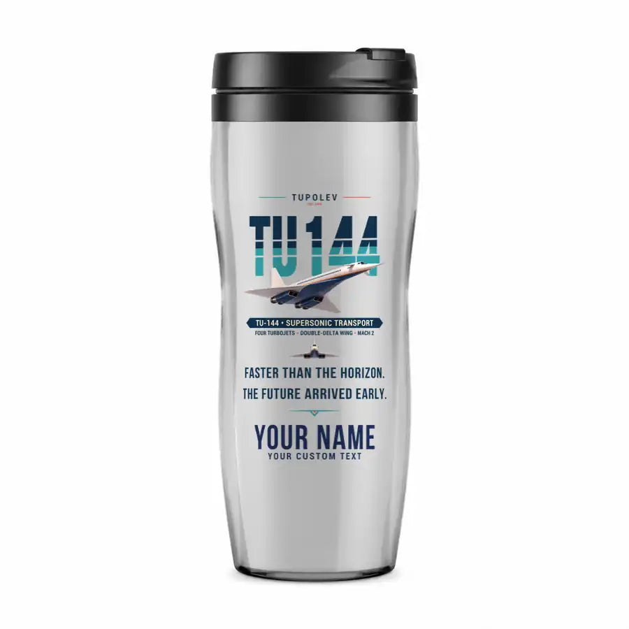 Tupolev Tu-144 - Original + Name - Plastic (No Holder) - Light Gray