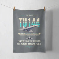 Thumbnail for Tupolev Tu-144 - Original - Towel - Gray
