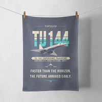 Thumbnail for Tupolev Tu-144 - Original - Towel - Navy Blue