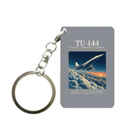 Thumbnail for Tupolev Tu-144 - Poster - Key Chain - Gray