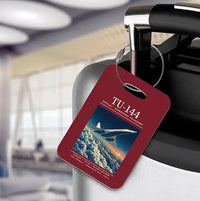 Thumbnail for Tupolev Tu-144 - Poster - Luggage Tag - Dark Red