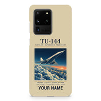 Thumbnail for Tupolev Tu-144 - Poster + Name - Samsung Case - Beige