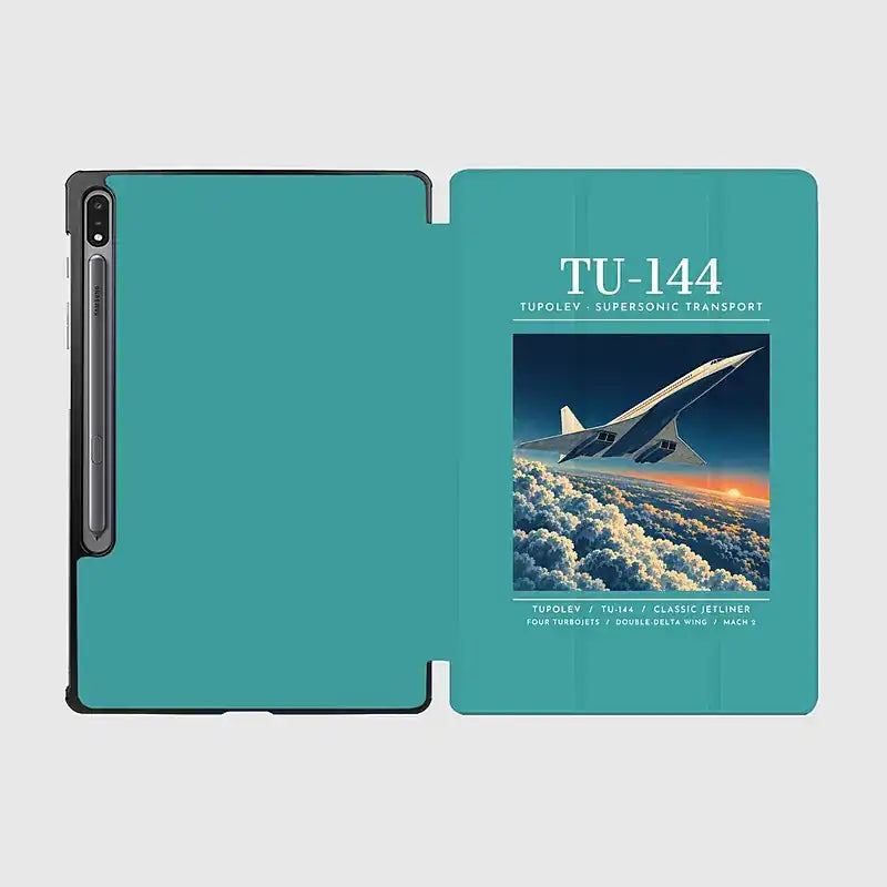 Tupolev Tu-144 - Poster - Samsung Tablet - Turquoise