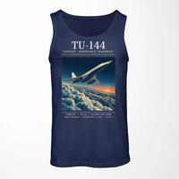Thumbnail for Tupolev Tu-144 - Poster - Tank Top - Dark Blue