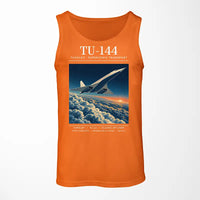 Thumbnail for Tupolev Tu-144 - Poster - Tank Top - Orange