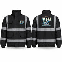 Thumbnail for Tupolev Tu-144 Reflective Winter Jackets - Cartoon - Black