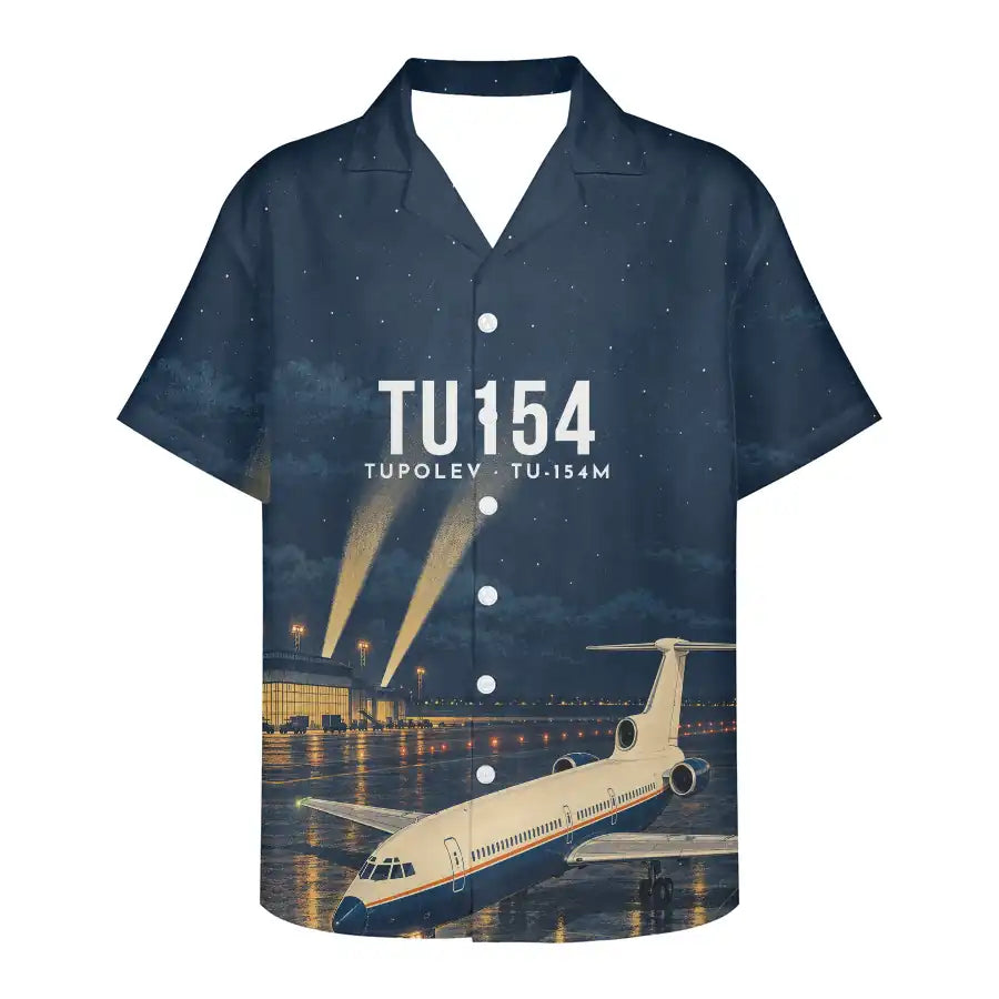 Tupolev Tu-154M 3D All-Over Print Clothing - Hawaiian Shirt - 3D