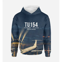 Thumbnail for Tupolev Tu-154M 3D All-Over Print Clothing - Hoodie - 3D + Name