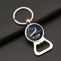 Thumbnail for Tupolev Tu-154M - 3D + Name - Bottle Opener Key Chain - Full Print