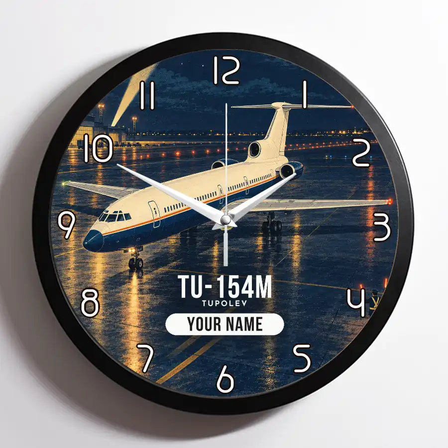 Tupolev Tu-154M - 3D + Name - Framed - Full Print