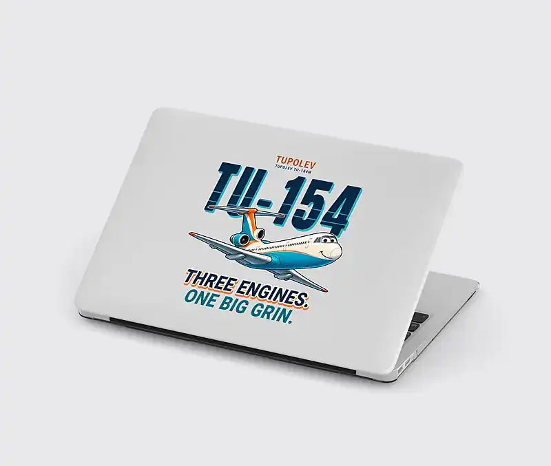 Tupolev Tu-154M - Cartoon - MacBook Case - Light Gray