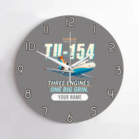 Thumbnail for Tupolev Tu-154M - Cartoon + Name - No Frame - Gray