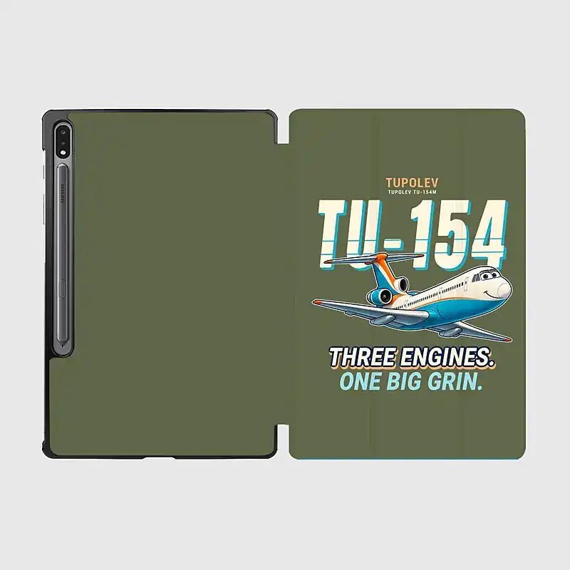 Tupolev Tu-154M - Cartoon - Samsung Tablet - Green Army