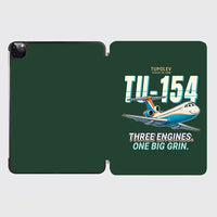 Thumbnail for Tupolev Tu-154M - Cartoon - iPad Case - Dark Green
