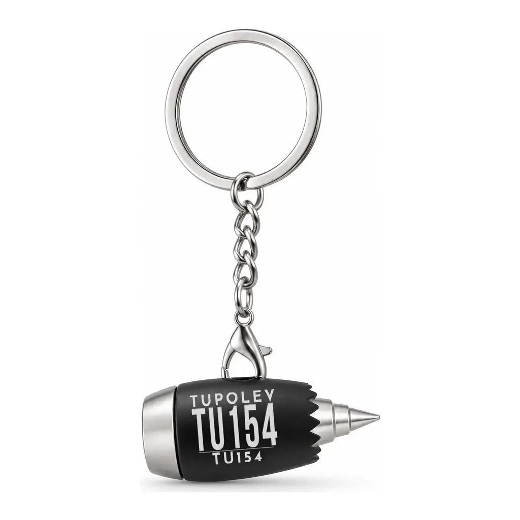 Tupolev Tu-154M - Engine Key Chain - Tag - Black