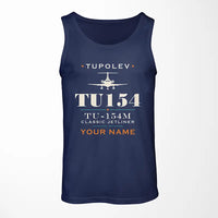 Thumbnail for Tupolev Tu-154M - Heritage + Name - Tank Top - Dark Blue