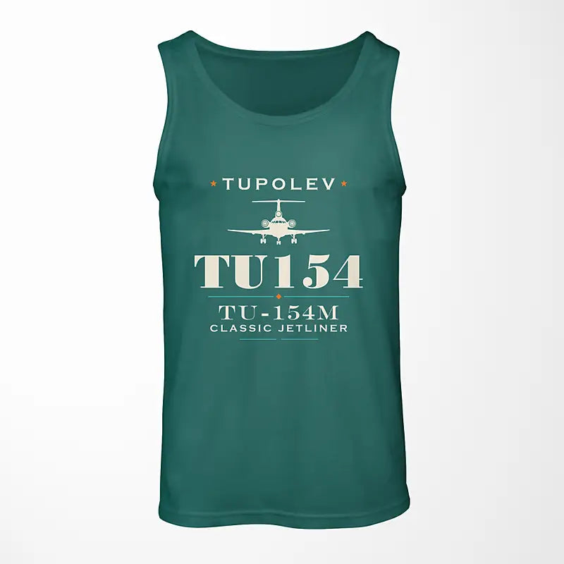 Tupolev Tu-154M - Heritage - Tank Top - Green