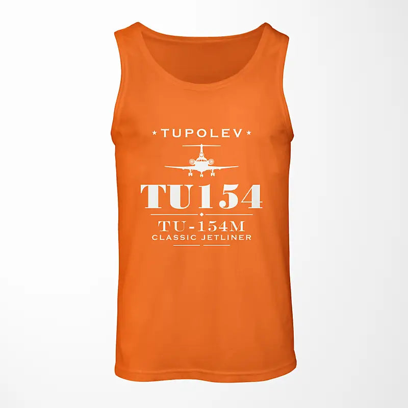 Tupolev Tu-154M - Heritage - Tank Top - Orange