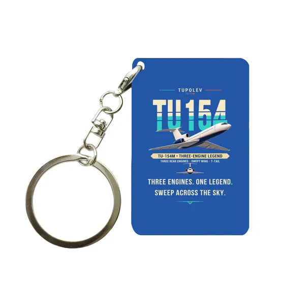 Tupolev Tu-154M - Original - Key Chain - Blue