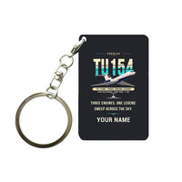 Thumbnail for Tupolev Tu-154M - Original + Name - Key Chain - Black