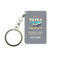Thumbnail for Tupolev Tu-154M - Original + Name - Key Chain - Gray