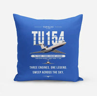 Thumbnail for Tupolev Tu-154M - Original - Pillow - Blue