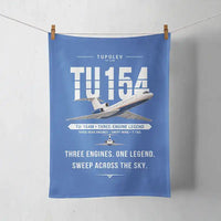 Thumbnail for Tupolev Tu-154M - Original - Towel - Blue