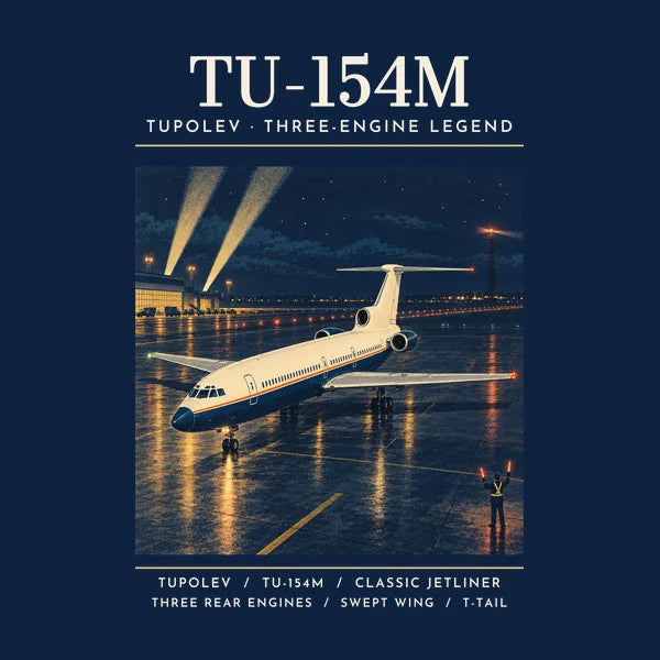 Tupolev Tu-154M - Poster - Card