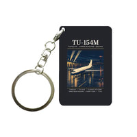Thumbnail for Tupolev Tu-154M - Poster - Key Chain - Black